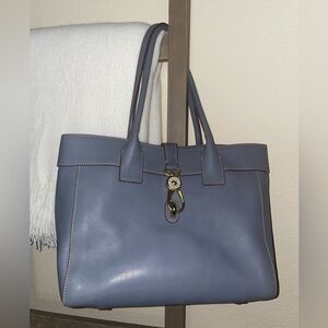 Dooney & Bourke Amelie Shoulder Bag Tote Blue Periwinkle Cornflower